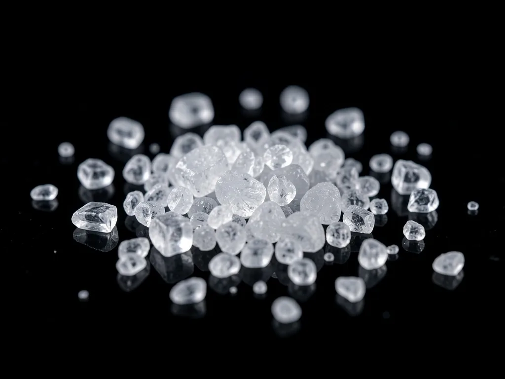 Magnesium salt crystals macro